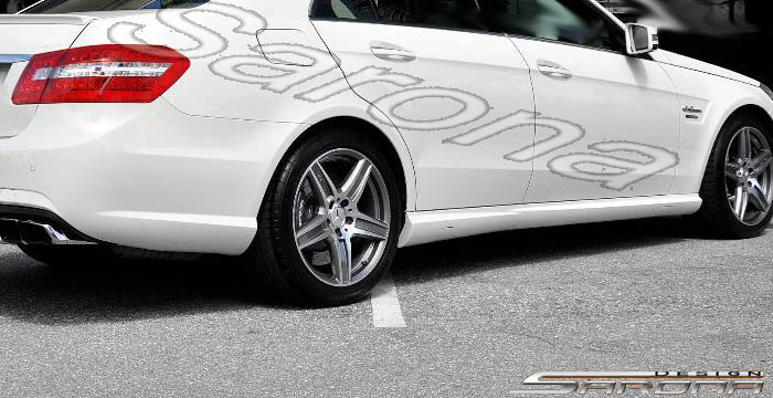 Custom Mercedes E Class  Sedan Side Skirts (2010 - 2013) - $590.00 (Part #MB-040-SS)